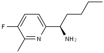 (1R)-1-(5-FLUORO-6-METHYL (2-PYRIDYL))PENTYLAMINE Struktur