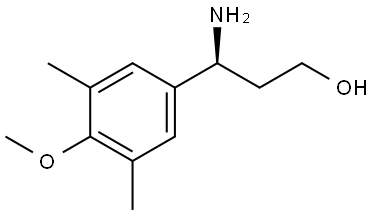 (3S)-3-AMINO-3-(4-METHOXY-3,5-DIMETHYLPHENYL)PROPAN-1-OL,1213028-77-3,结构式