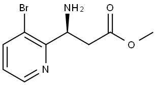 METHYL (3S)-3-AMINO-3-(3-BROMO(2-PYRIDYL))PROPANOATE Structure