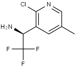 (1S)-1-(2-CHLORO-5-METHYL (3-PYRIDYL))-2,2,2-TRIFLUOROETHYLAMINE 化学構造式