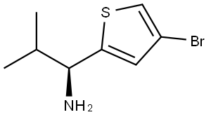 (1S)-1-(4-BROMO(2-THIENYL))-2-METHYLPROPYLAMINE,1213057-33-0,结构式