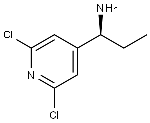 (1S)-1-(2,6-DICHLOROPYRIDIN-4-YL)PROPAN-1-AMINE,1213076-98-2,结构式