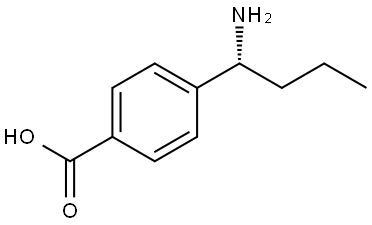 (R)-4-(1-aminobutyl)benzoic acid Structure