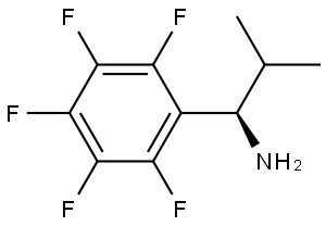 (1R)-2-METHYL-1-(2,3,4,5,6-PENTAFLUOROPHENYL)PROPYLAMINE 结构式