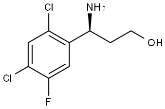 (3S)-3-AMINO-3-(2,4-DICHLORO-5-FLUOROPHENYL)PROPAN-1-OL Structure