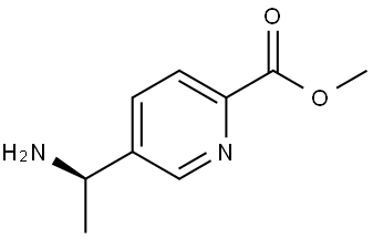 (R)-5-(1-氨基乙基)吡啶甲酸甲酯 结构式