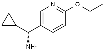 (1R)CYCLOPROPYL(6-ETHOXY(3-PYRIDYL))METHYLAMINE 结构式