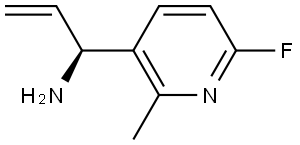 (1S)-1-(6-FLUORO-2-METHYLPYRIDIN-3-YL)PROP-2-EN-1-AMINE,1213139-23-1,结构式