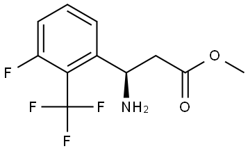 METHYL (3R)-3-AMINO-3-[3-FLUORO-2-(TRIFLUOROMETHYL)PHENYL]PROPANOATE Struktur