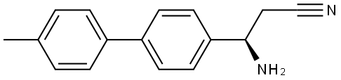 (3R)-3-AMINO-3-[4-(4-METHYLPHENYL)PHENYL]PROPANENITRILE Struktur