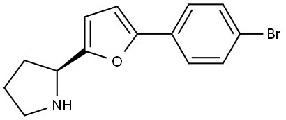 (2S)-2-[5-(4-BROMOPHENYL)FURAN-2-YL]PYRROLIDINE,1213201-89-8,结构式