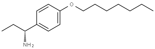 (1R)-1-[4-(HEPTYLOXY)PHENYL]PROPAN-1-AMINE 结构式