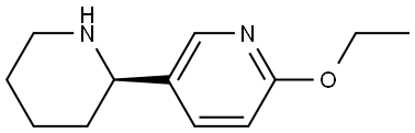 5-((2R)(2-PIPERIDYL))-2-ETHOXYPYRIDINE,1213210-80-0,结构式