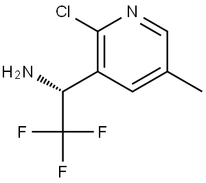 (1R)-1-(2-CHLORO-5-METHYL (3-PYRIDYL))-2,2,2-TRIFLUOROETHYLAMINE 结构式