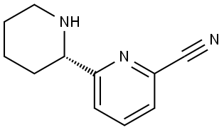 6-((2S)-2-PIPERIDYL)PYRIDINE-2-CARBONITRILE 结构式
