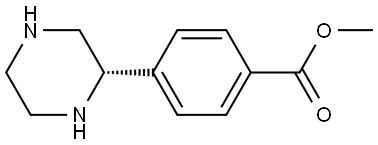 methyl (S)-4-(piperazin-2-yl)benzoate Structure