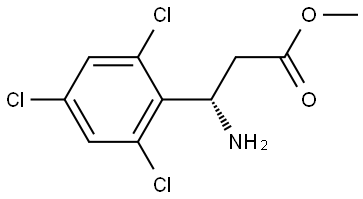 METHYL (3S)-3-AMINO-3-(2,4,6-TRICHLOROPHENYL)PROPANOATE Structure