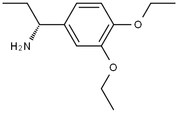 (1R)-1-(3,4-DIETHOXYPHENYL)PROPAN-1-AMINE 结构式