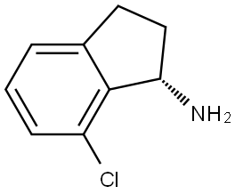 (S)-7-Chloro-2,3-dihydro-1h-inden-1-amine 结构式