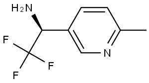 (1S)-2,2,2-TRIFLUORO-1-(6-METHYL(3-PYRIDYL))ETHYLAMINE 结构式