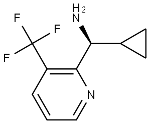 (1S)-CYCLOPROPYL[3-(TRIFLUOROMETHYL)(2-PYRIDYL)]METHYLAMINE,1213349-11-1,结构式