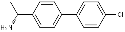 (1R)-1-(4'-CHLORO-[1,1'-BIPHENYL]-4-YL)ETHAN-1-AMINE 结构式