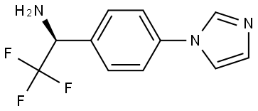 (1S)-2,2,2-TRIFLUORO-1-(4-IMIDAZOLYLPHENYL)ETHYLAMINE Structure