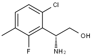 (2R)-2-AMINO-2-(6-CHLORO-2-FLUORO-3-METHYLPHENYL)ETHAN-1-OL Structure