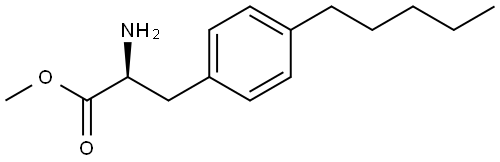 METHYL (2S)-2-AMINO-3-(4-PENTYLPHENYL)PROPANOATE,1213415-29-2,结构式