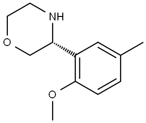 (3R)-3-(2-METHOXY-5-METHYLPHENYL)MORPHOLINE Structure