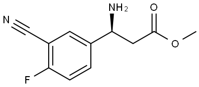 METHYL (3S)-3-AMINO-3-(3-CYANO-4-FLUOROPHENYL)PROPANOATE Structure