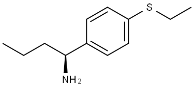 (1S)-1-(4-ETHYLTHIOPHENYL)BUTYLAMINE 结构式