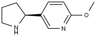 2-Methoxy-5-(2S)-2-pyrrolidinylpyridine Structure