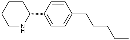 (2R)-2-(4-PENTYLPHENYL)PIPERIDINE 结构式