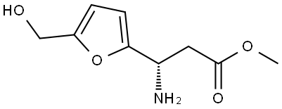 METHYL (3S)-3-AMINO-3-[5-(HYDROXYMETHYL)FURAN-2-YL]PROPANOATE 结构式