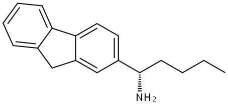 (1S)-1-FLUOREN-2-YLPENTYLAMINE 化学構造式