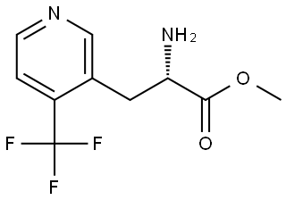 METHYL (2S)-2-AMINO-3-[4-(TRIFLUOROMETHYL)PYRIDIN-3-YL]PROPANOATE,1213567-05-5,结构式