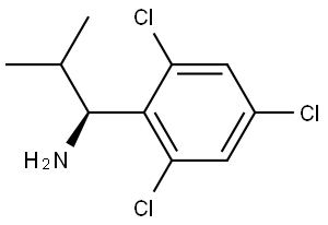 (1S)-2-METHYL-1-(2,4,6-TRICHLOROPHENYL)PROPAN-1-AMINE 结构式