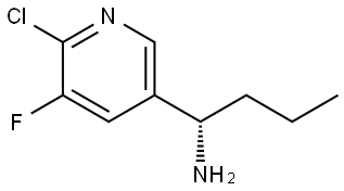 (1S)-1-(6-CHLORO-5-FLUORO(3-PYRIDYL))BUTYLAMINE Structure