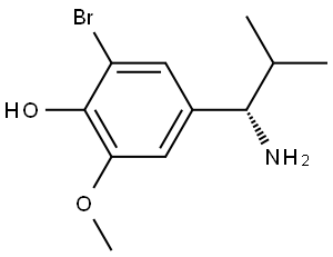 4-((1S)-1-AMINO-2-METHYLPROPYL)-2-BROMO-6-METHOXYPHENOL Structure