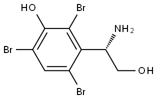 3-((1S)-1-AMINO-2-HYDROXYETHYL)-2,4,6-TRIBROMOPHENOL,1213635-91-6,结构式