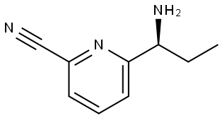 6-((1S)-1-AMINOPROPYL)PYRIDINE-2-CARBONITRILE 结构式