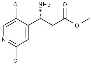 METHYL (3R)-3-AMINO-3-(2,5-DICHLOROPYRIDIN-4-YL)PROPANOATE Structure