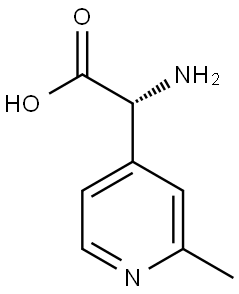 (R)-2-amino-2-(2-methylpyridin-4-yl)acetic acid,1213642-68-2,结构式