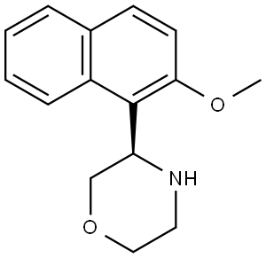 (3R)-3-(2-METHOXYNAPHTHALEN-1-YL)MORPHOLINE Structure