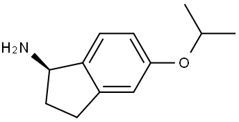 (1R)-5-(PROPAN-2-YLOXY)-2,3-DIHYDRO-1H-INDEN-1-AMINE,1213653-19-0,结构式