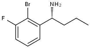 (1R)-1-(2-BROMO-3-FLUOROPHENYL)BUTAN-1-AMINE Structure