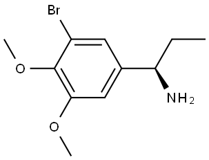 (1R)-1-(3-BROMO-4,5-DIMETHOXYPHENYL)-2-METHYLPROPAN-1-AMINE 结构式