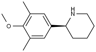 (2S)-2-(4-METHOXY-3,5-DIMETHYLPHENYL)PIPERIDINE 结构式