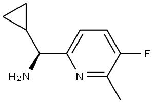 (1S)CYCLOPROPYL(5-FLUORO-6-METHYL (2-PYRIDYL))METHYLAMINE,1213672-07-1,结构式